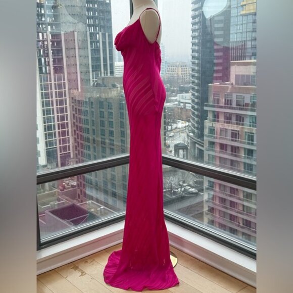 🆕 RAT & BOA 🧿 NWOT Cerise Maxi Dress, Pink, Sz L - US 8 - Picture 6 of 15